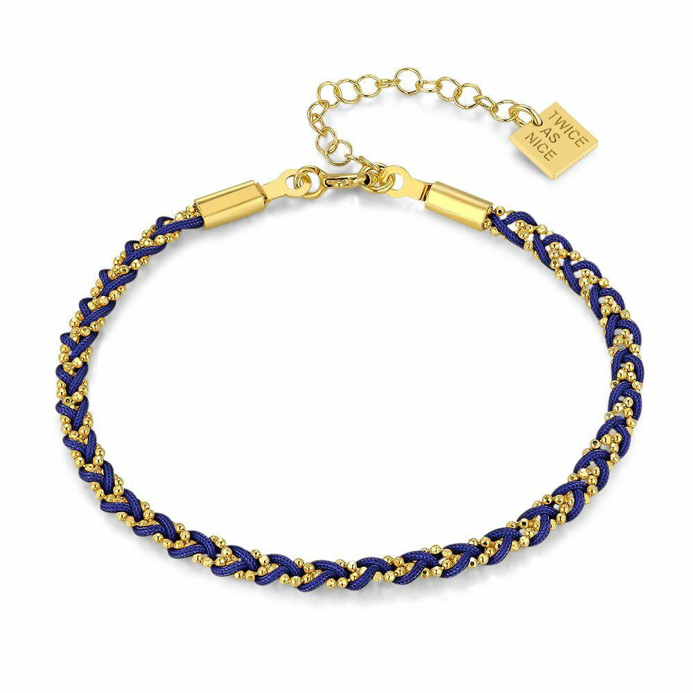 Bracelets | 18Ct Gold Plated Silver Bracelet, Blue Bracelets Bracelets