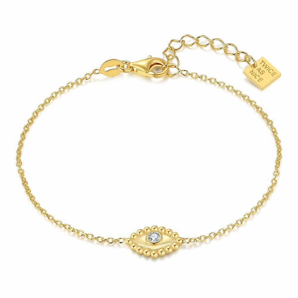 Bracelets | 18Ct Gold Plated Silver Bracelet, Eye Bracelets Bracelets