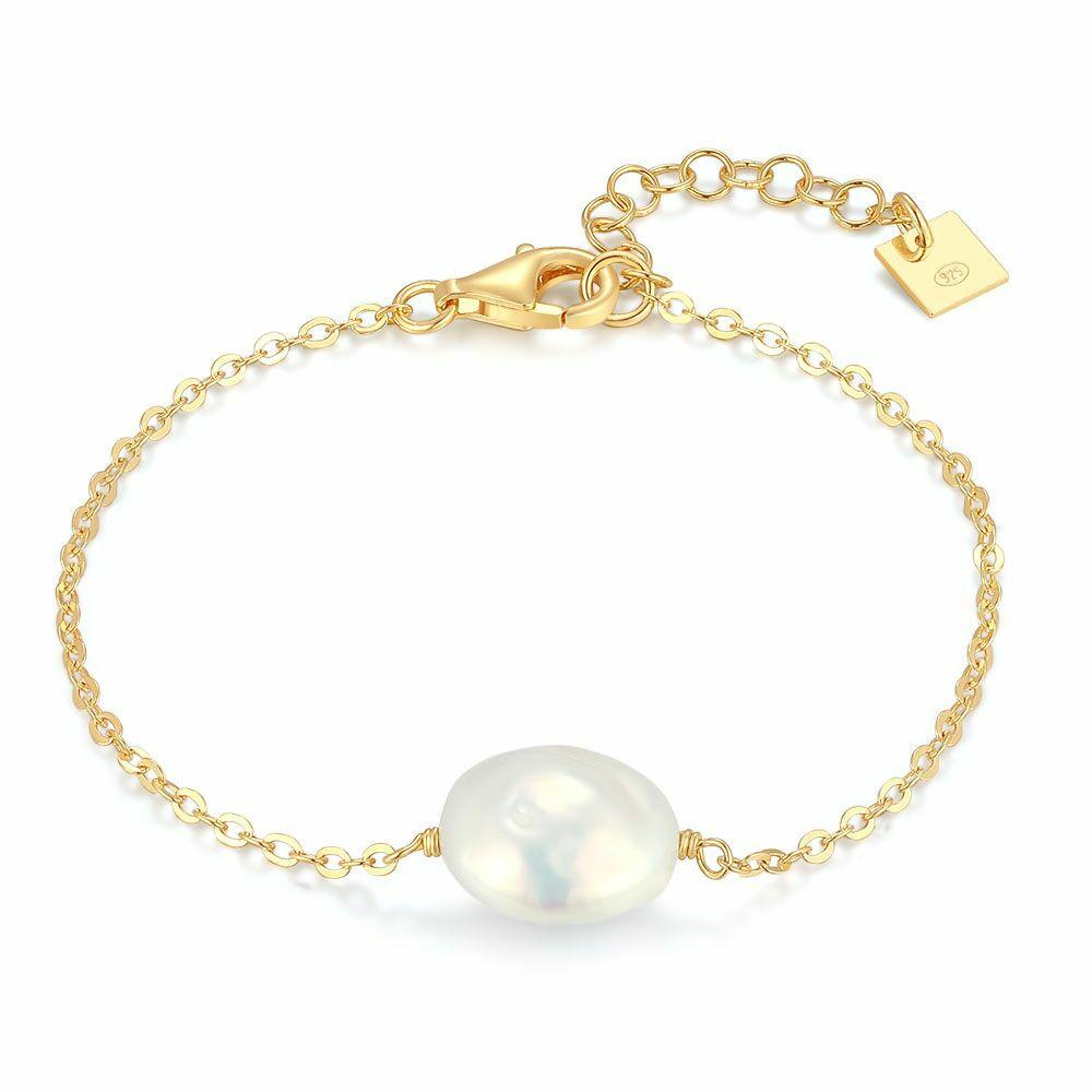 Bracelets | 18Ct Gold Plated Silver Bracelet, Fresh Water Pearl Bracelets Bracelets