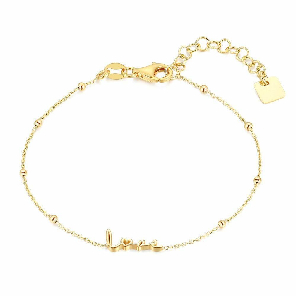 Bracelets | 18Ct Gold Plated Silver Bracelet, Love Bracelets Bracelets