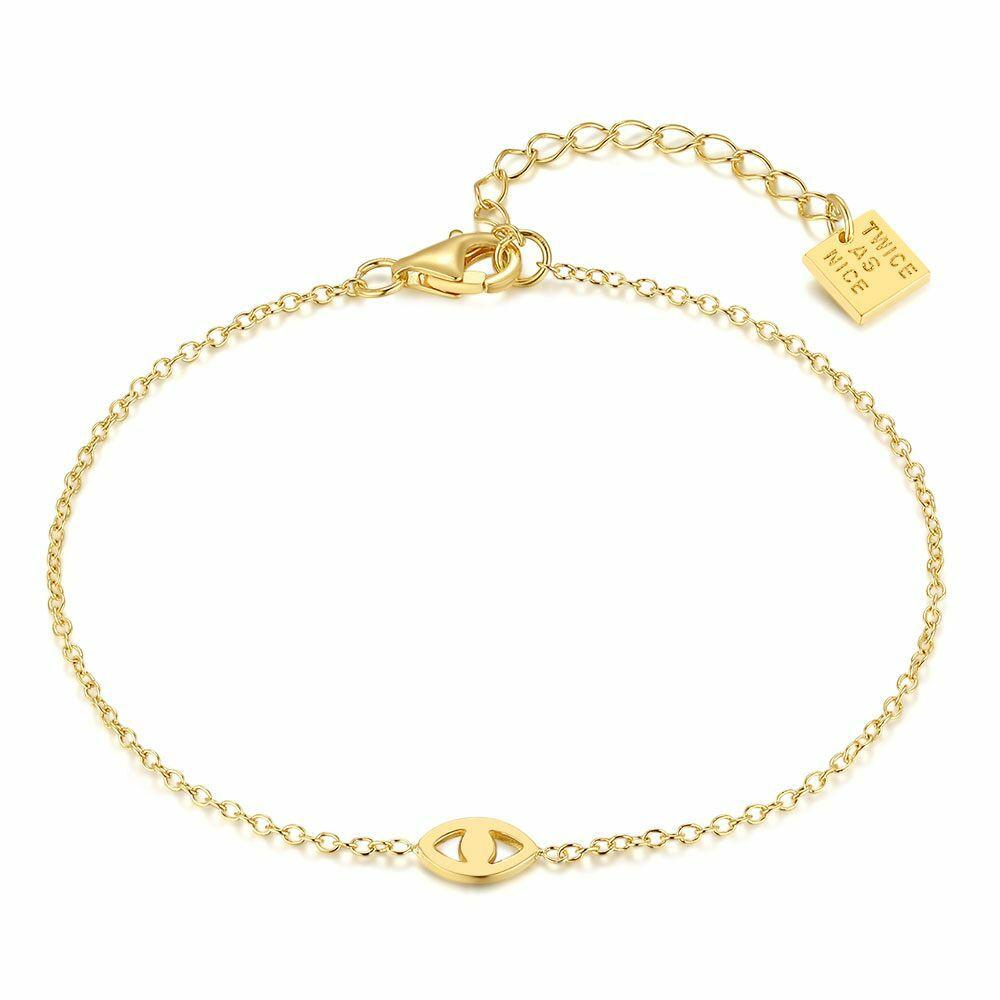 Bracelets | 18Ct Gold Plated Silver Bracelet, Small Eye Bracelets Bracelets