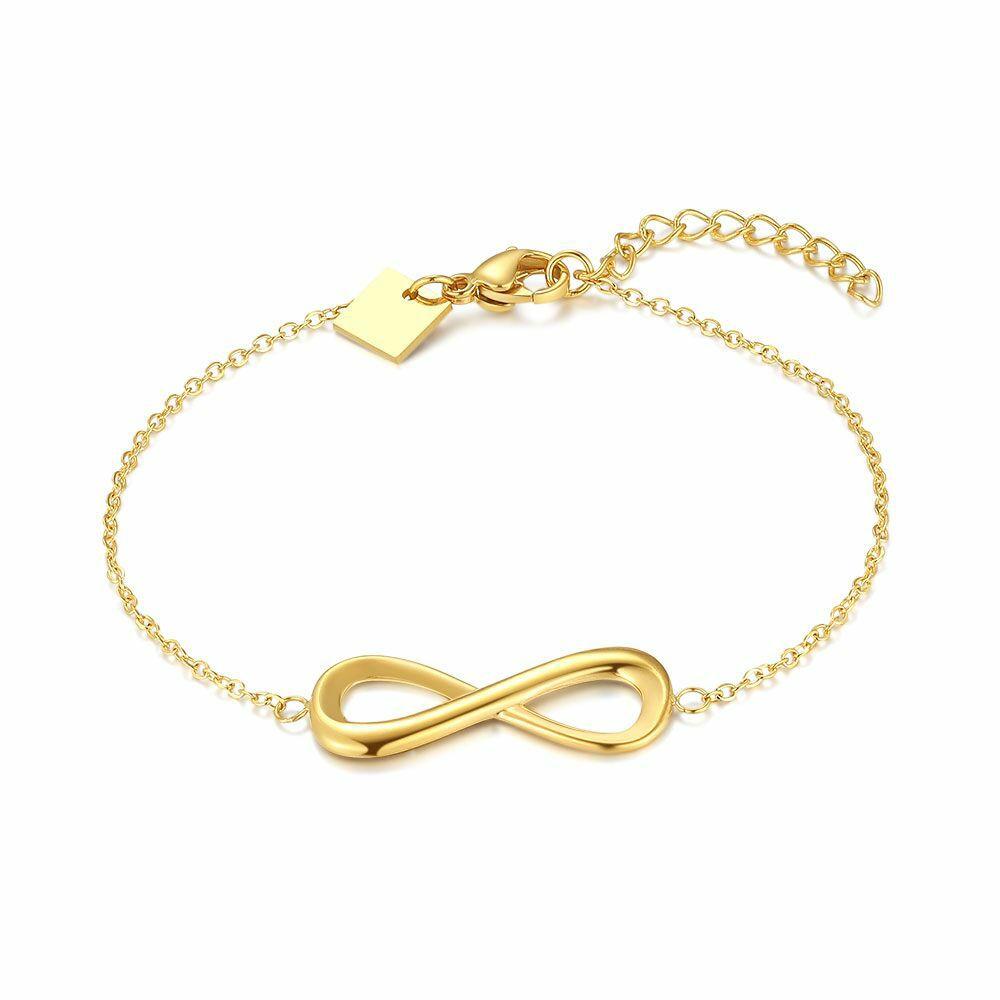 Bracelets | Bracelet In Gold-Tone Stainless Steel, Infinity Bracelets Bracelets