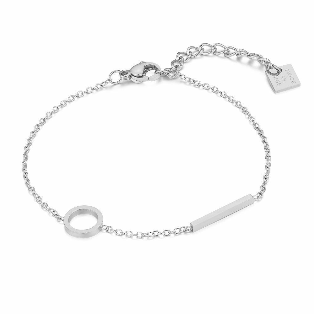 Bracelets | Bracelet In Stainless Steel, Circle And Bar Bracelets Bracelets