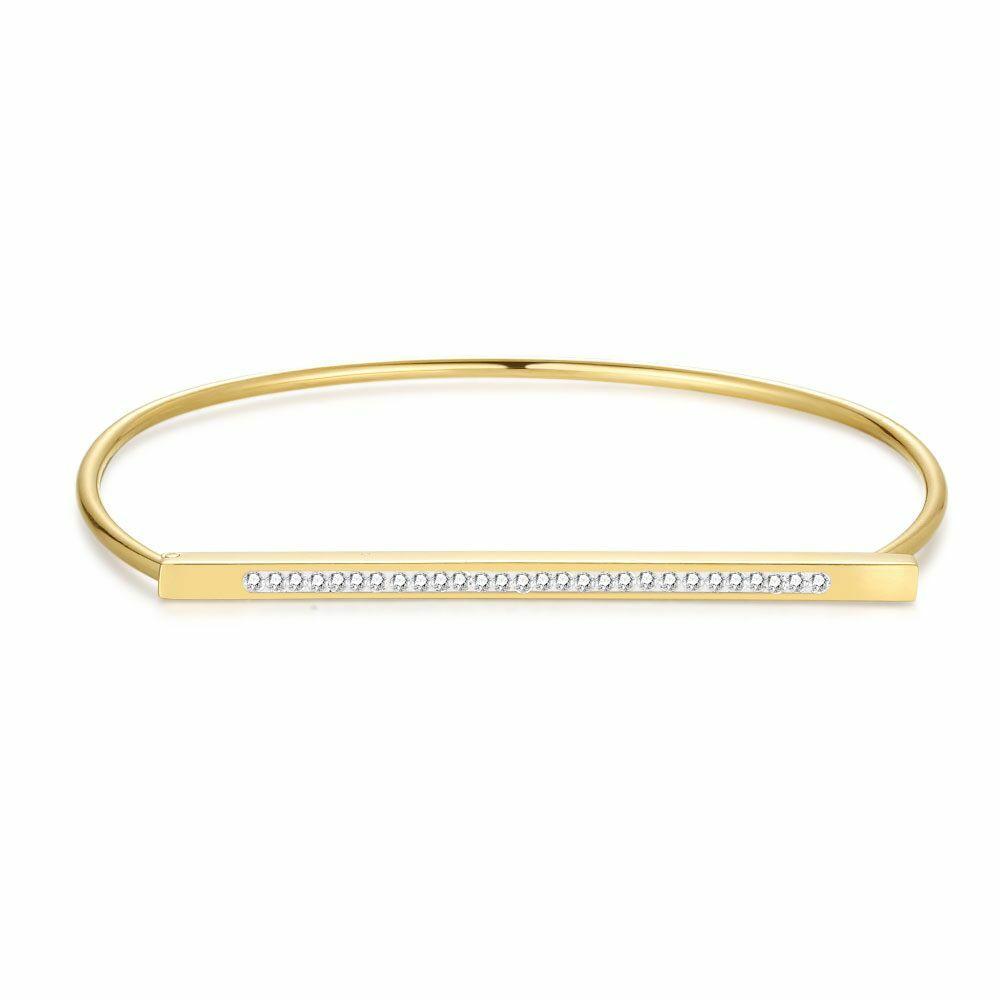 Bracelets | Gold Coloured Stainless Steel Bracelet, Bangle, Stones Bracelets Bracelets