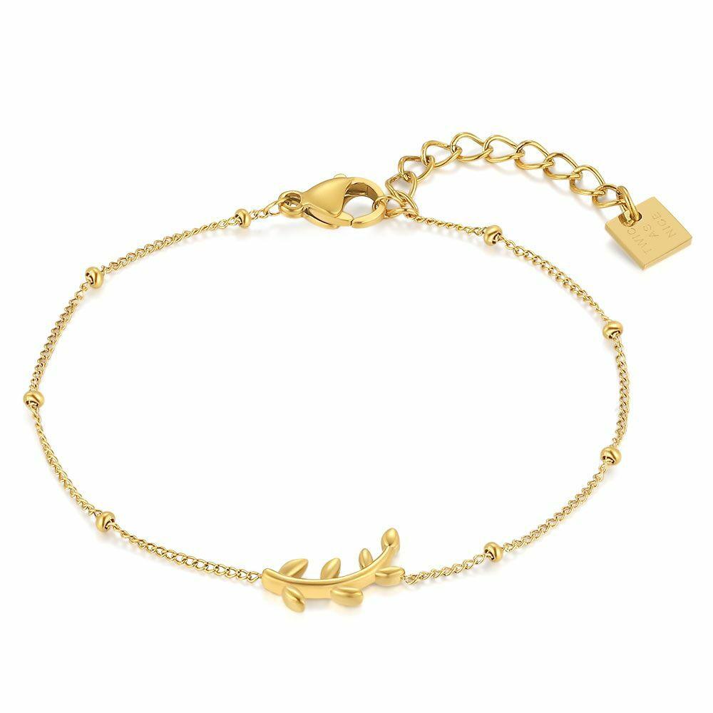 Bracelets | Gold Coloured Stainless Steel Bracelet, Branch Bracelets Bracelets