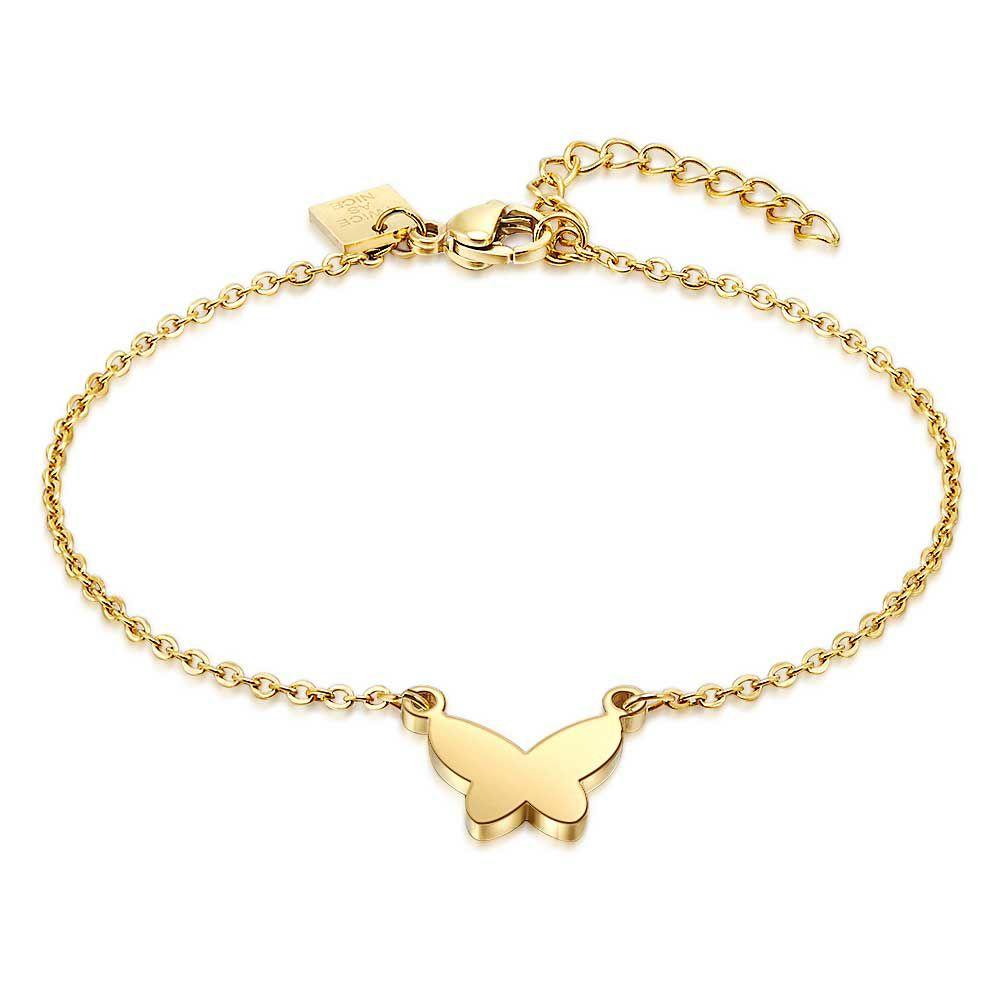 Bracelets | Gold Coloured Stainless Steel Bracelet, Butterfly Bracelets Bracelets