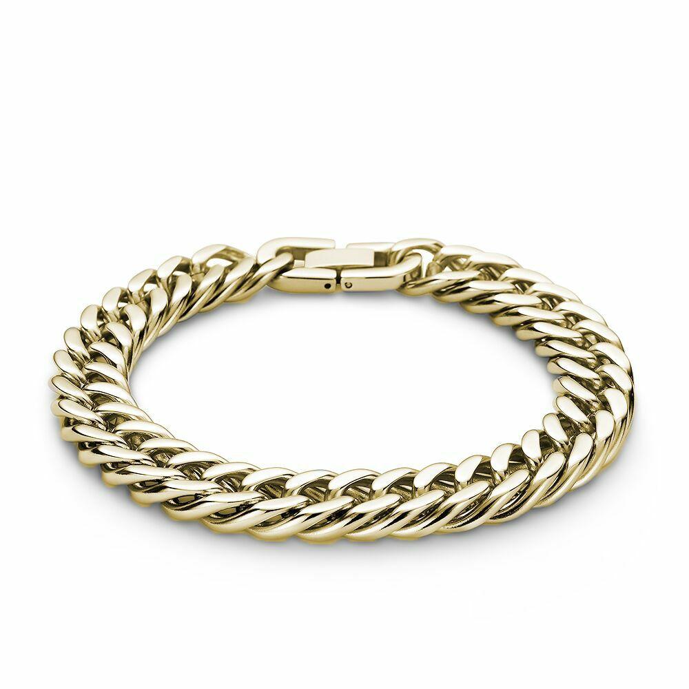 Bracelets | Gold Coloured Stainless Steel Bracelet, Gourmet, 11 Mm Bracelets Bracelets