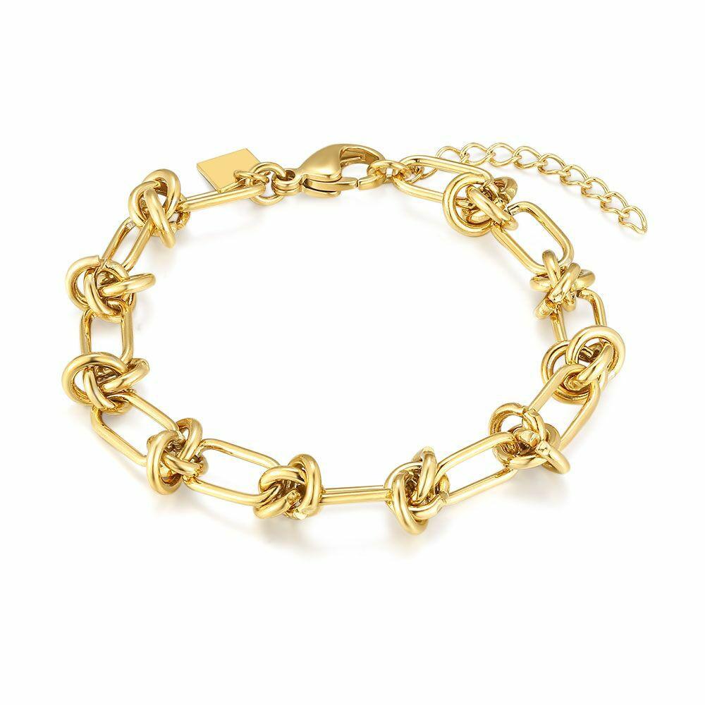 Bracelets | Gold Coloured Stainless Steel Bracelet, Link Bracelet Bracelets Bracelets