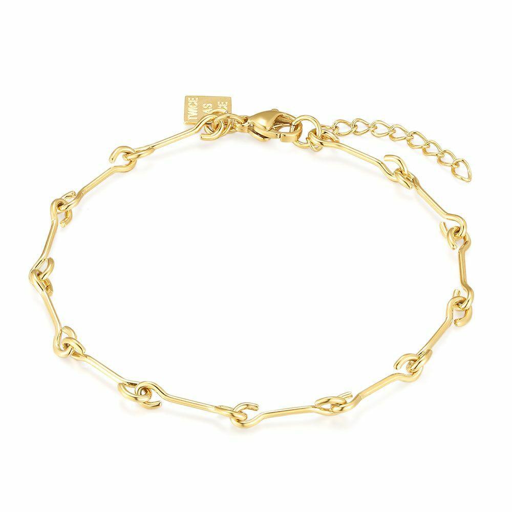 Bracelets | Gold Coloured Stainless Steel Bracelet, Small Bars Bracelets Bracelets