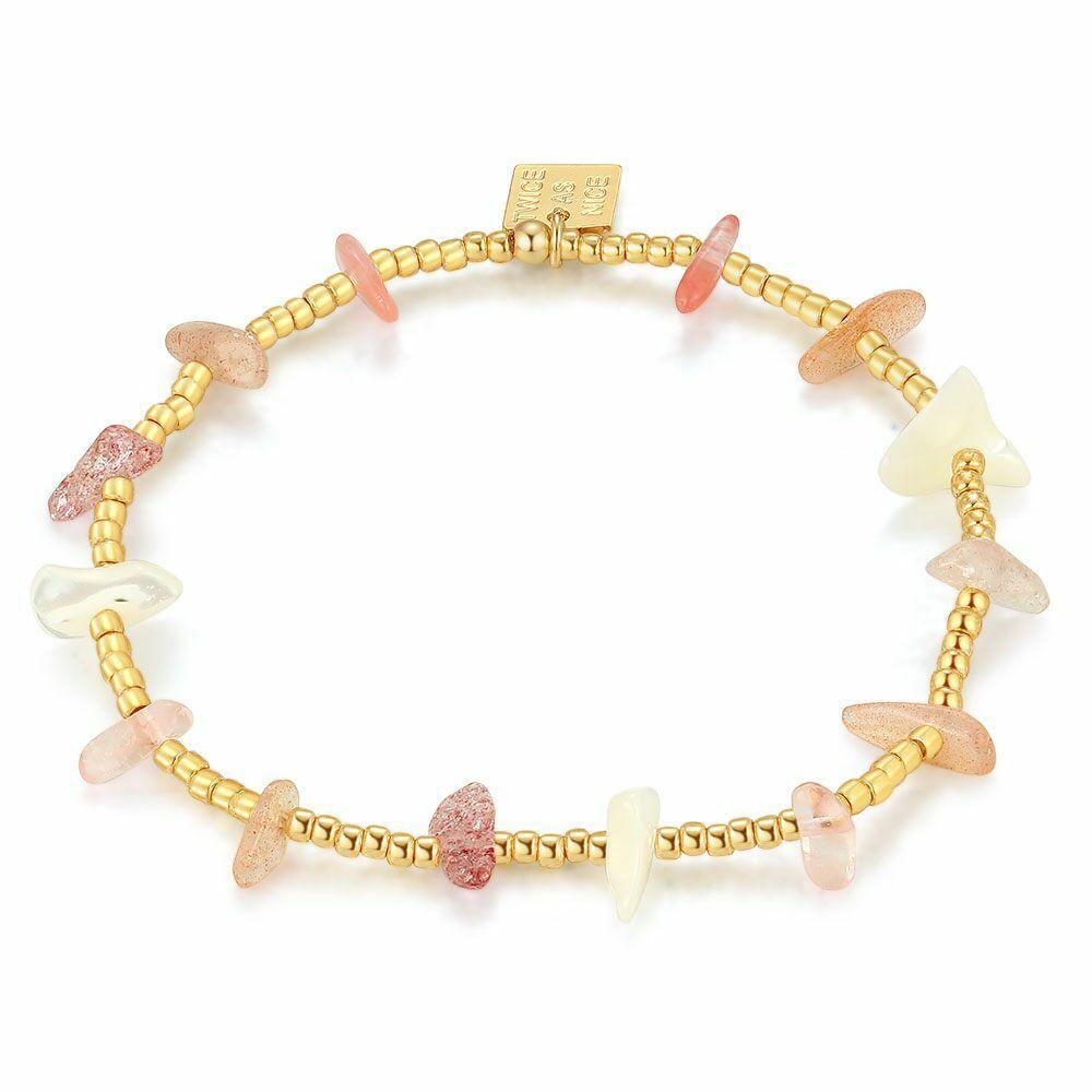 Bracelets | High Fashion Bracelet, Pink Semi-Precious Stones Bracelets Bracelets