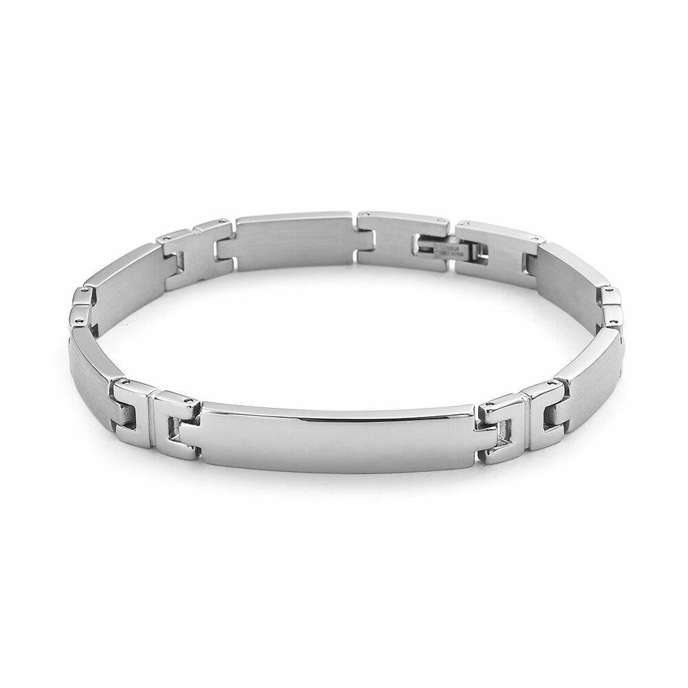 Bracelets | Mat And Shiny Stainless Steel Bracelet Bracelets Bracelets