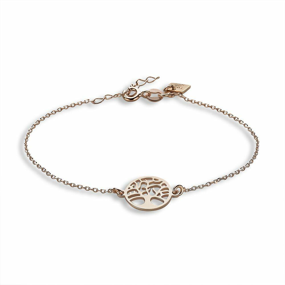 Bracelets | Rosé Silver Bracelet, Tree Of Life Bracelets Bracelets