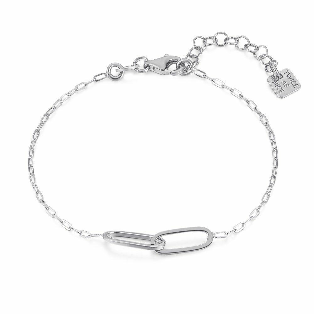 Bracelets | Silver Bracelet, 2 Ovals Bracelets Bracelets