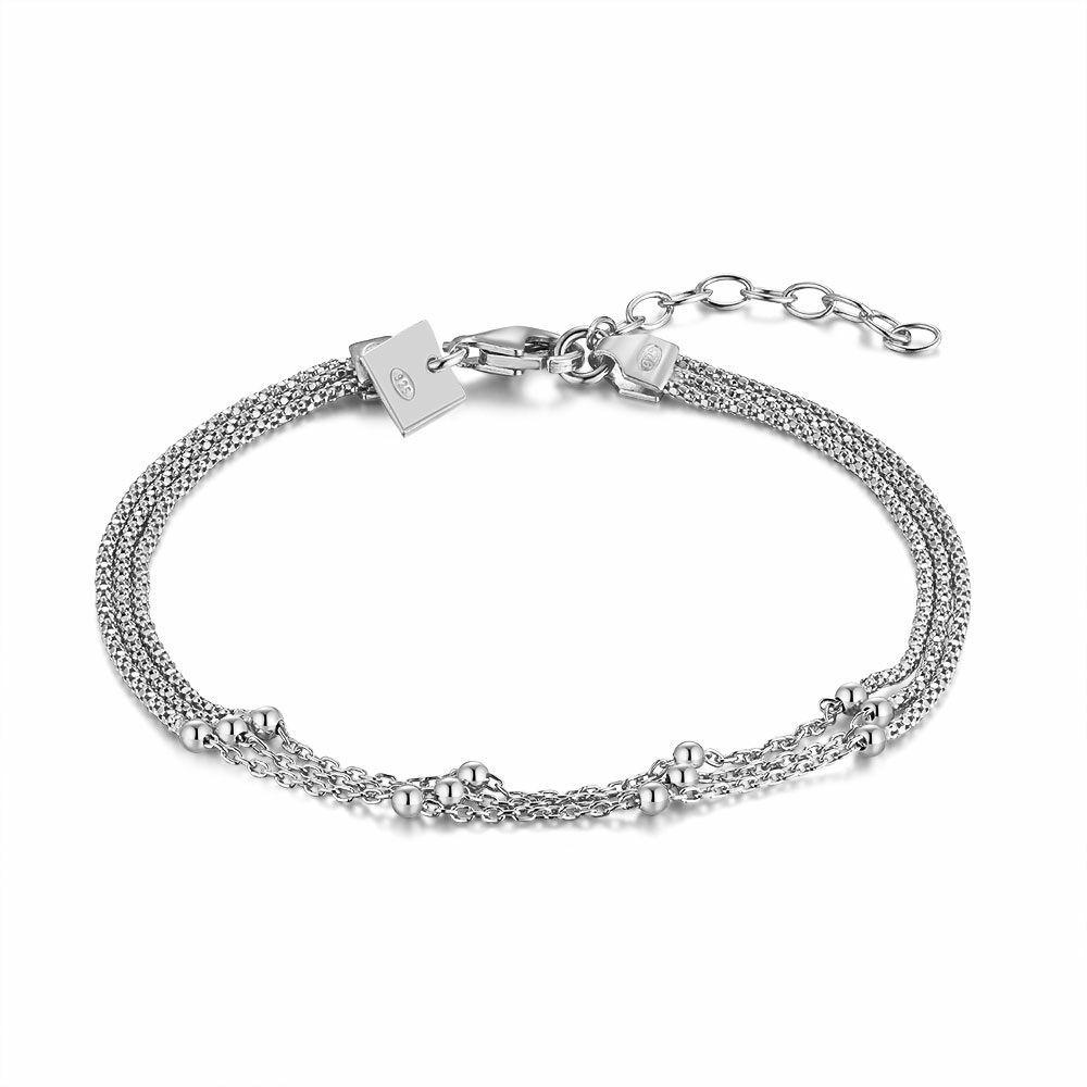 Bracelets | Silver Bracelet, 3 Chains, Little Balls Bracelets Bracelets