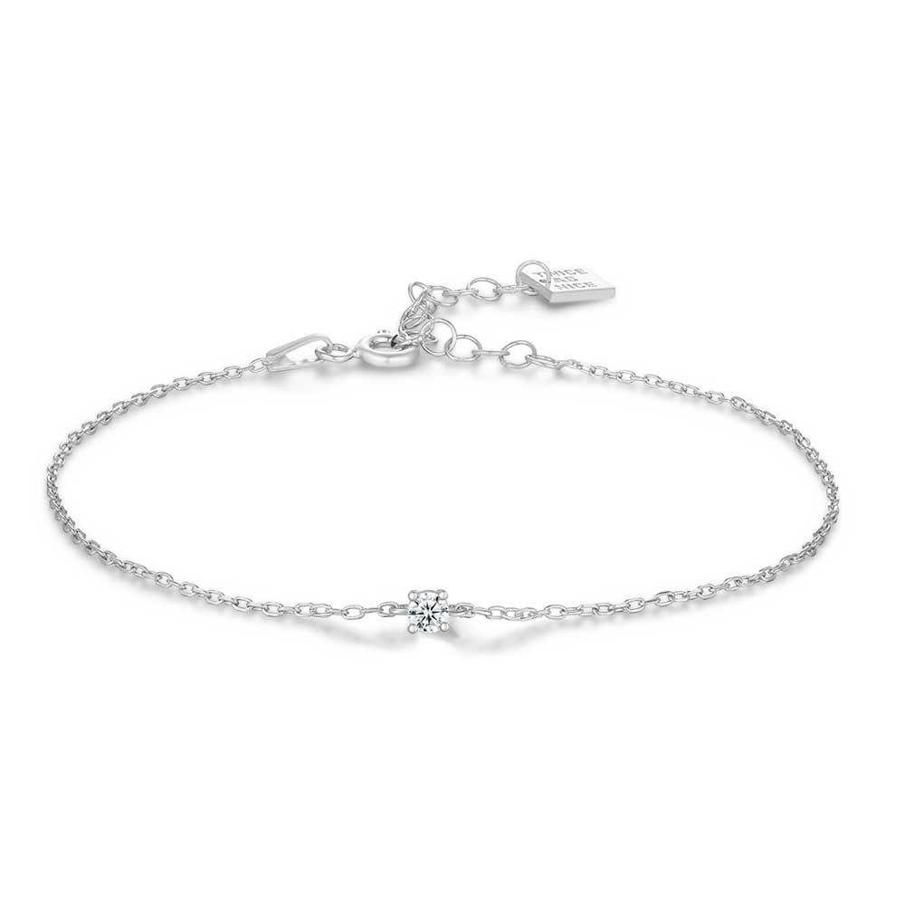 Bracelets | Silver Bracelet, 3 Mm Zirconia Bracelets Bracelets