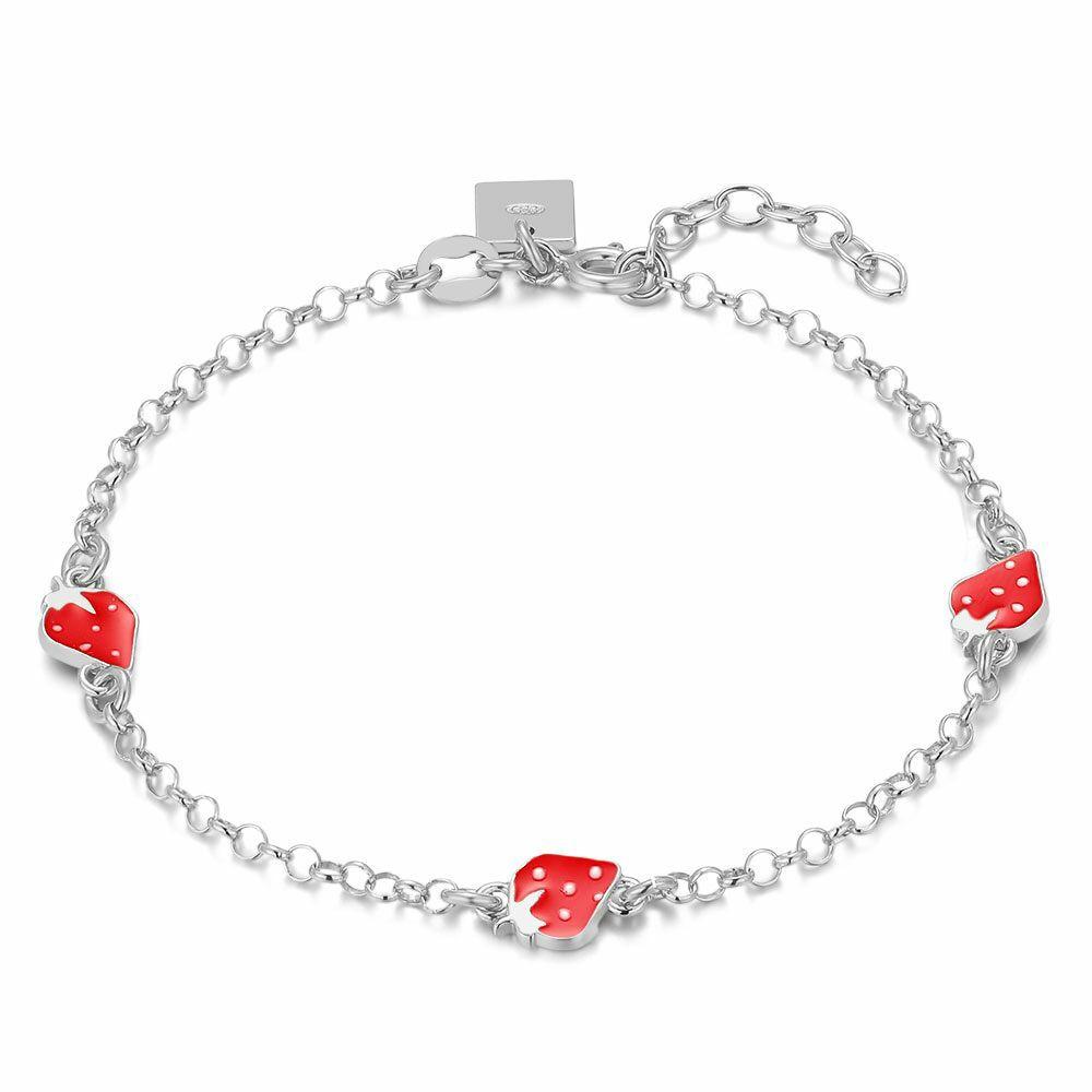 Bracelets | Silver Bracelet, 3 Strawberries Bracelets Bracelets