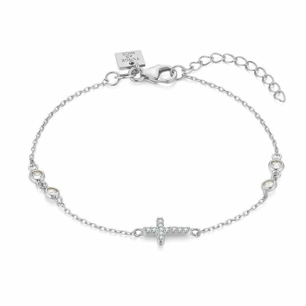 Bracelets | Silver Bracelet, Cross, Zirconia Bracelets Bracelets