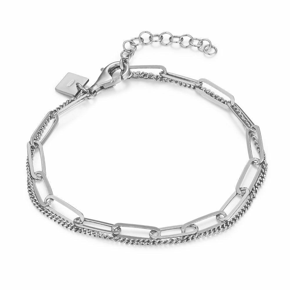 Bracelets | Silver Bracelet, Double, Oval Links, Gourmet Chain Bracelets Bracelets