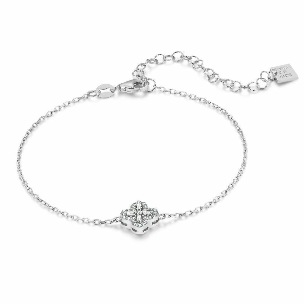 Bracelets | Silver Bracelet, Flower And Cross Bracelets Bracelets