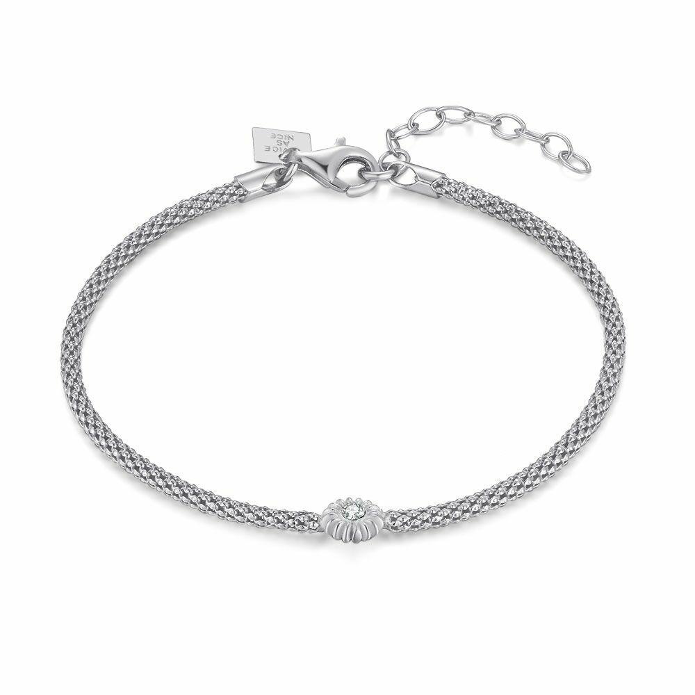 Bracelets | Silver Bracelet, Flower, Crystal Bracelets Bracelets