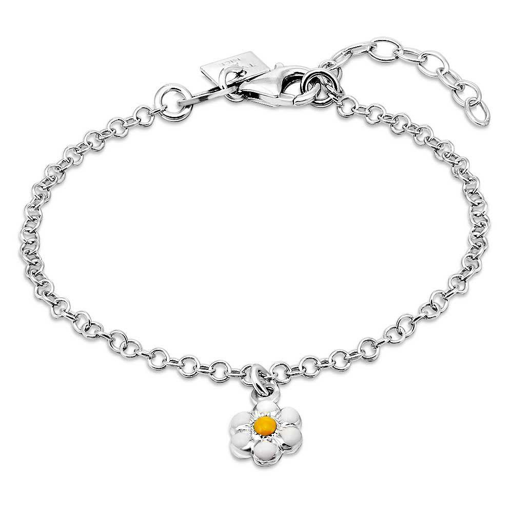 Bracelets | Silver Bracelet, Flower, Yellow And White Bracelets Bracelets