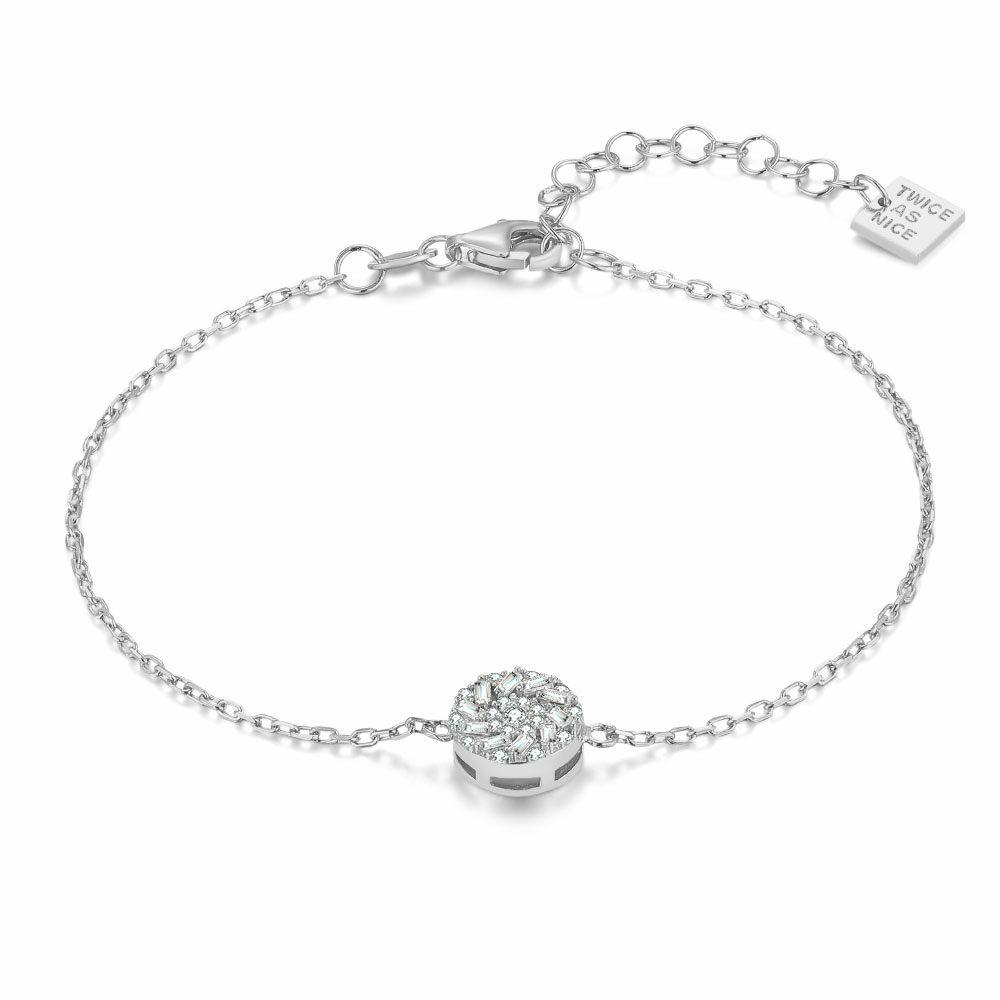 Bracelets | Silver Bracelet, Flower, Zirconia Bracelets Bracelets