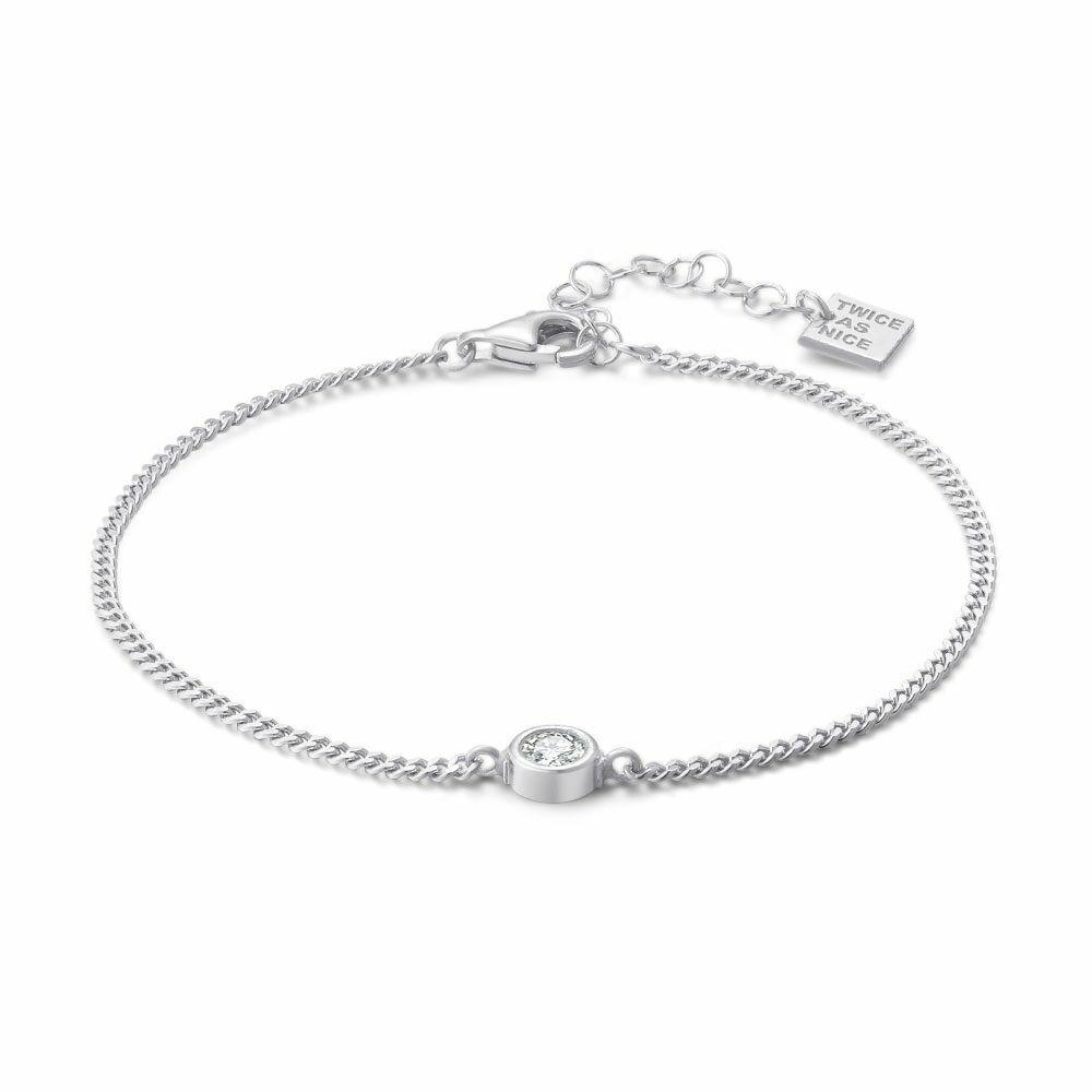 Bracelets | Silver Bracelet, Gourmet, 1 Zirconia Bracelets Bracelets