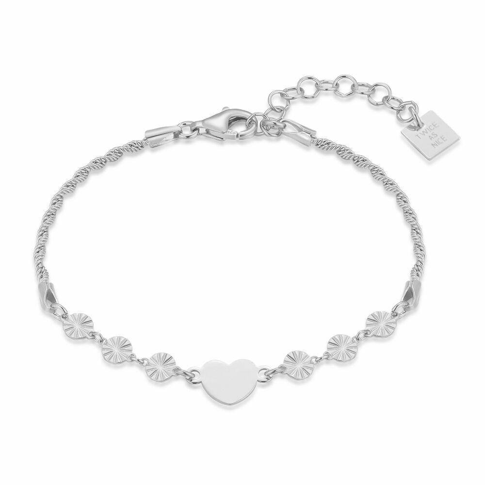 Bracelets | Silver Bracelet, Heart And Rounds Bracelets Bracelets