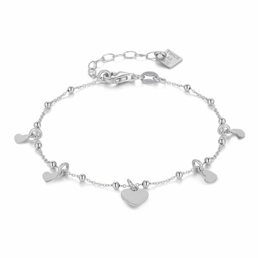 Bracelets | Silver Bracelet, Hearts And Balls Bracelets Bracelets