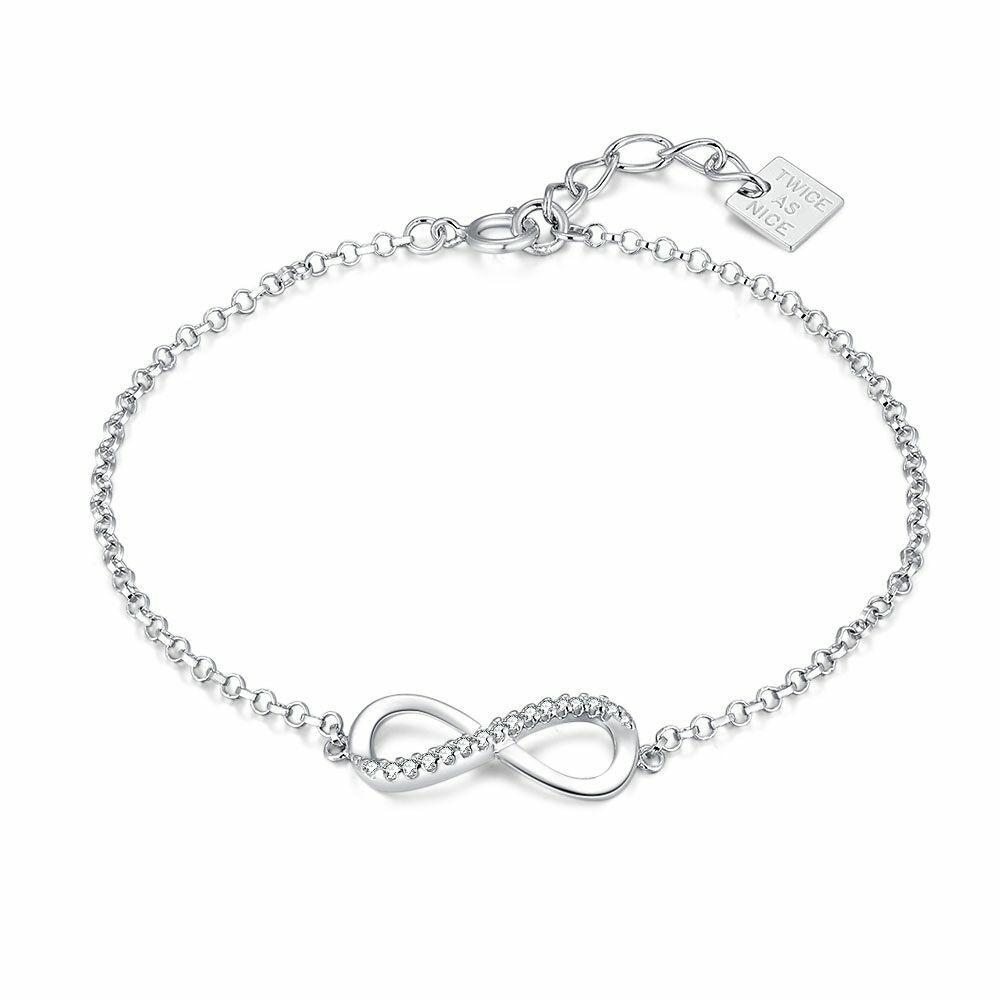 Bracelets | Silver Bracelet, Infinity, Zirconia Bracelets Bracelets