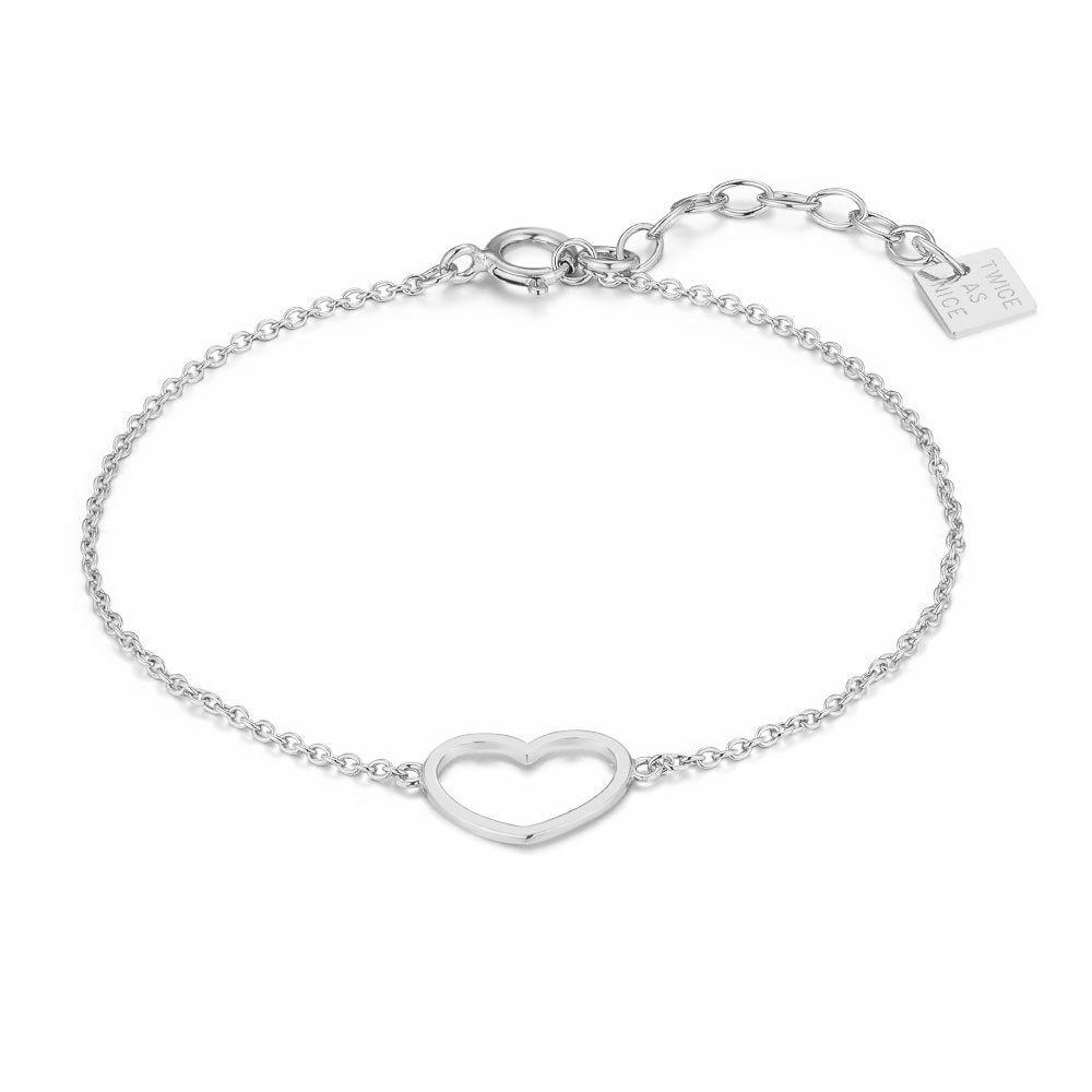 Bracelets | Silver Bracelet, Open Heart Bracelets Bracelets