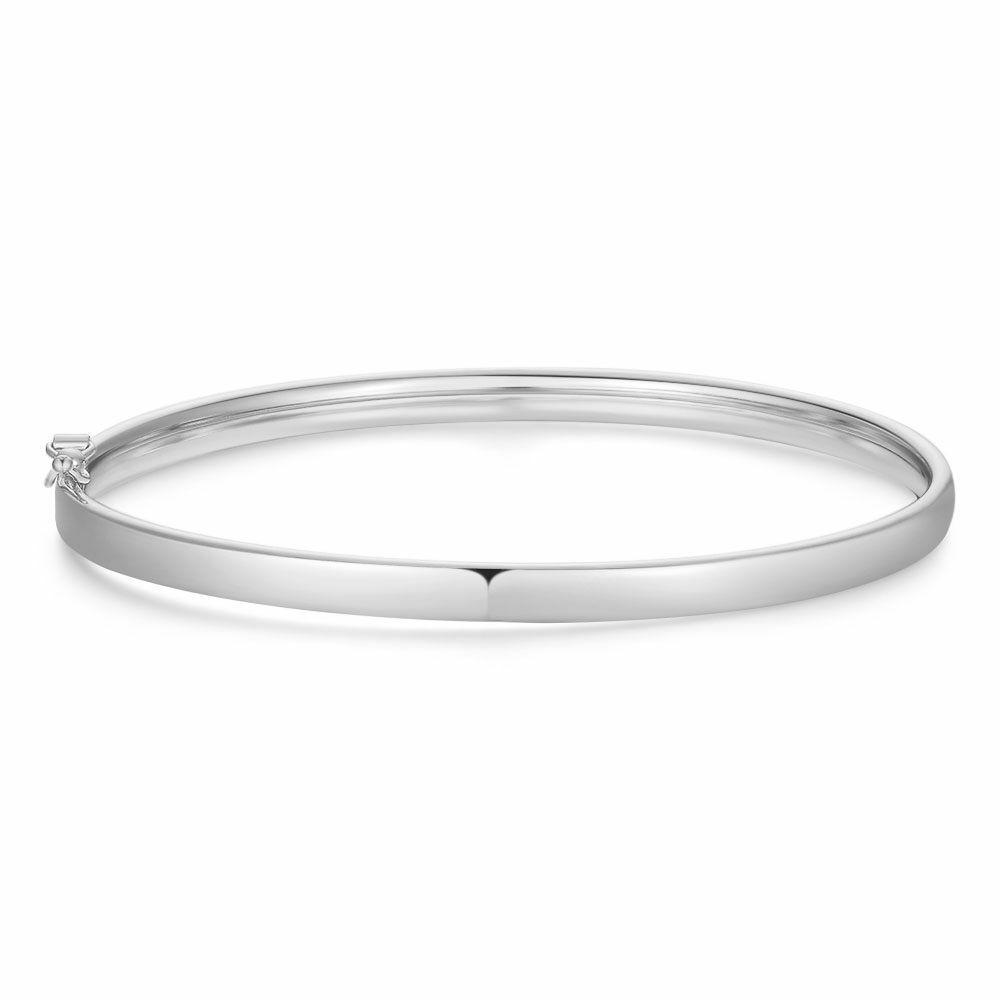 Bracelets | Silver Bracelet, Oval Bangle, 6 Cm Bracelets Bracelets