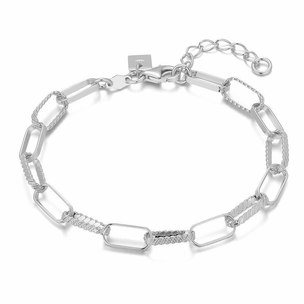 Bracelets | Silver Bracelet, Oval Links Bracelets Bracelets