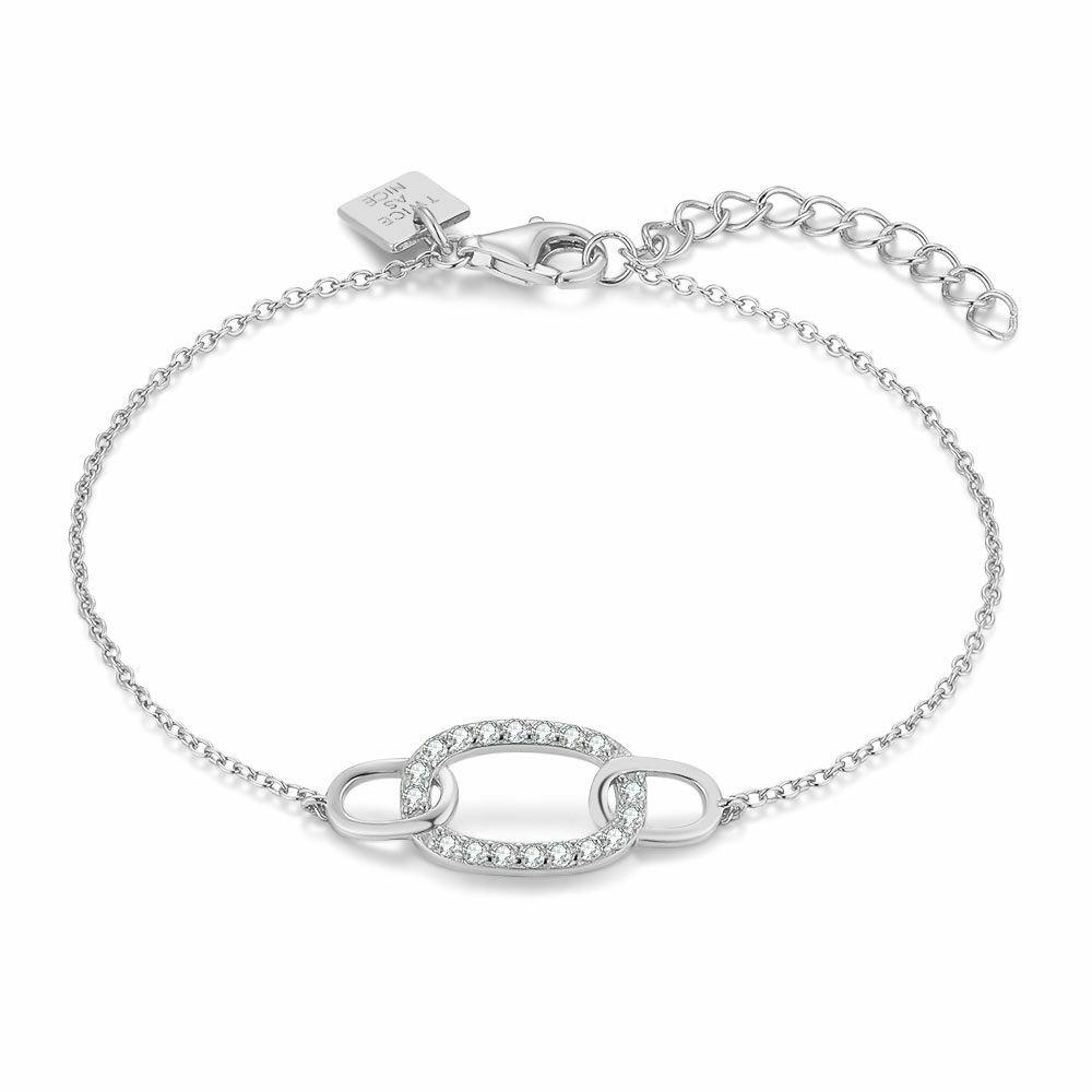 Bracelets | Silver Bracelet, Oval, Zirconia Bracelets Bracelets