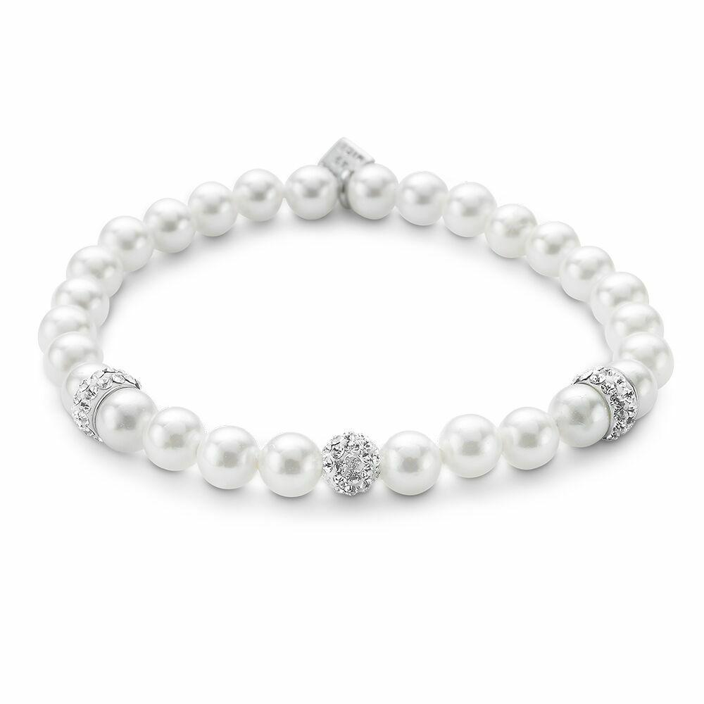 Bracelets | Silver Bracelet, Pearls And Crystals Bracelets Bracelets