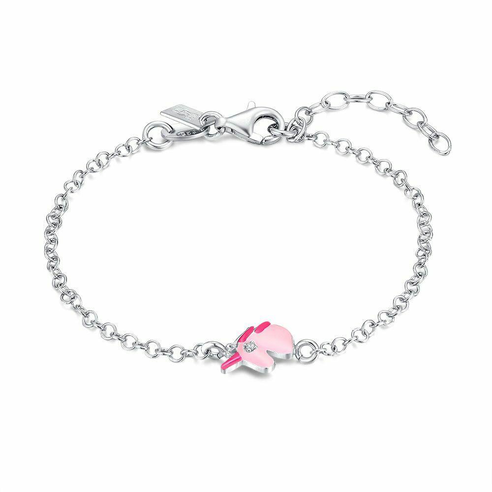 Bracelets | Silver Bracelet, Pink Unicorn, 1 Zirconia Bracelets Bracelets