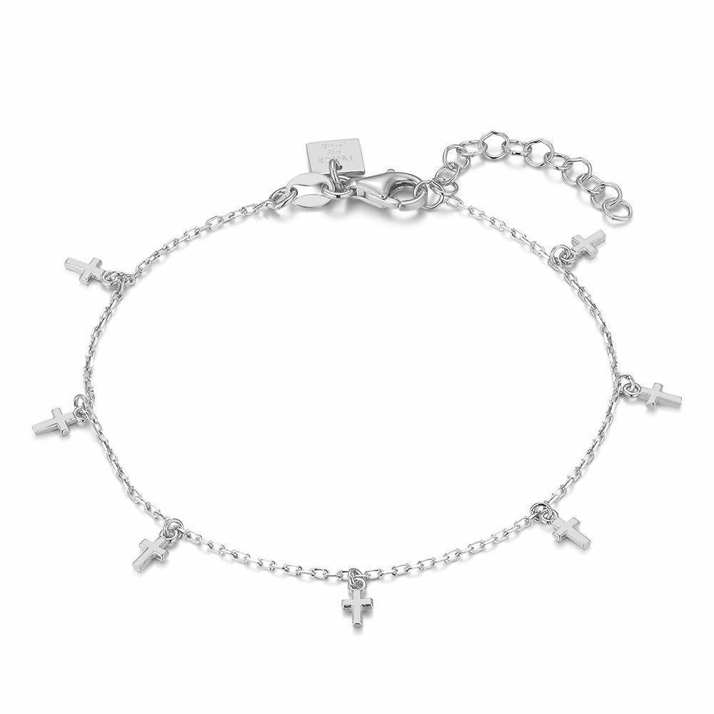 Bracelets | Silver Bracelet, Small Crosses Bracelets Bracelets