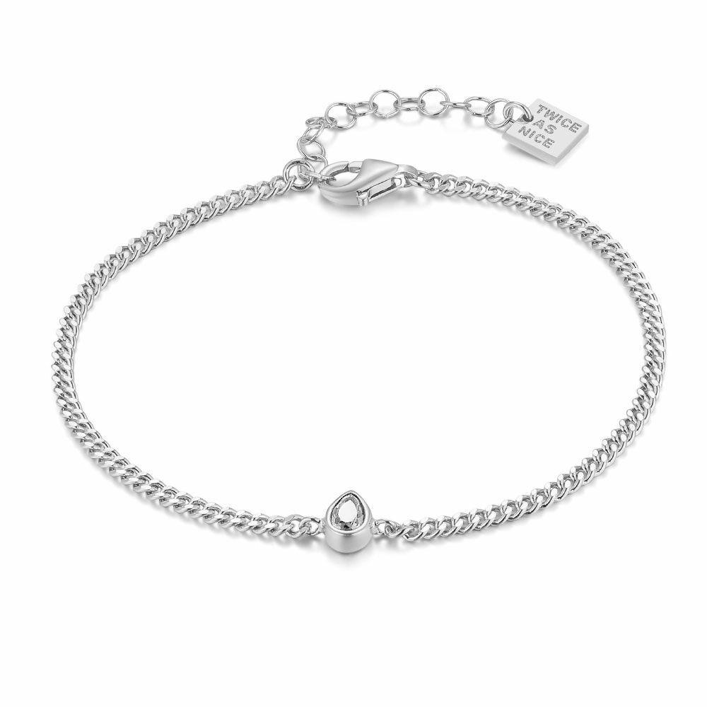 Bracelets | Silver Bracelet, Zirconia Drop Bracelets Bracelets