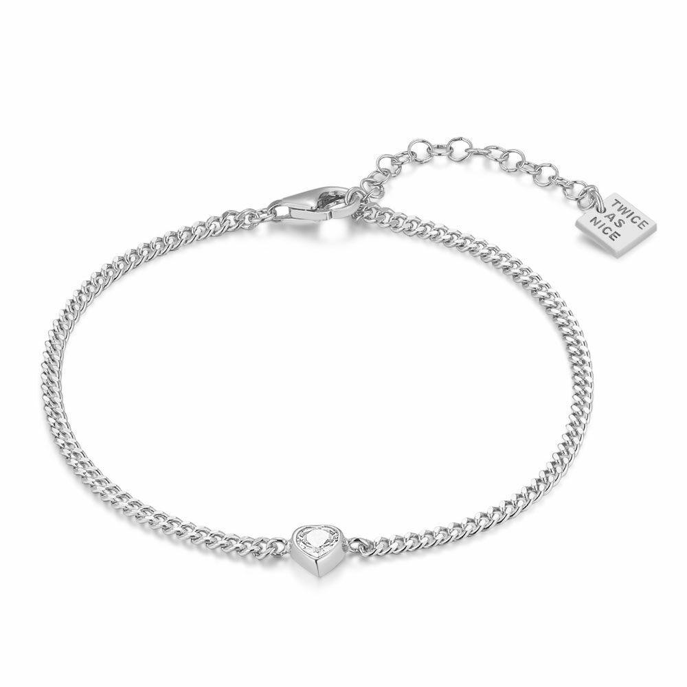 Bracelets | Silver Bracelet, Zirconia Heart Bracelets Bracelets