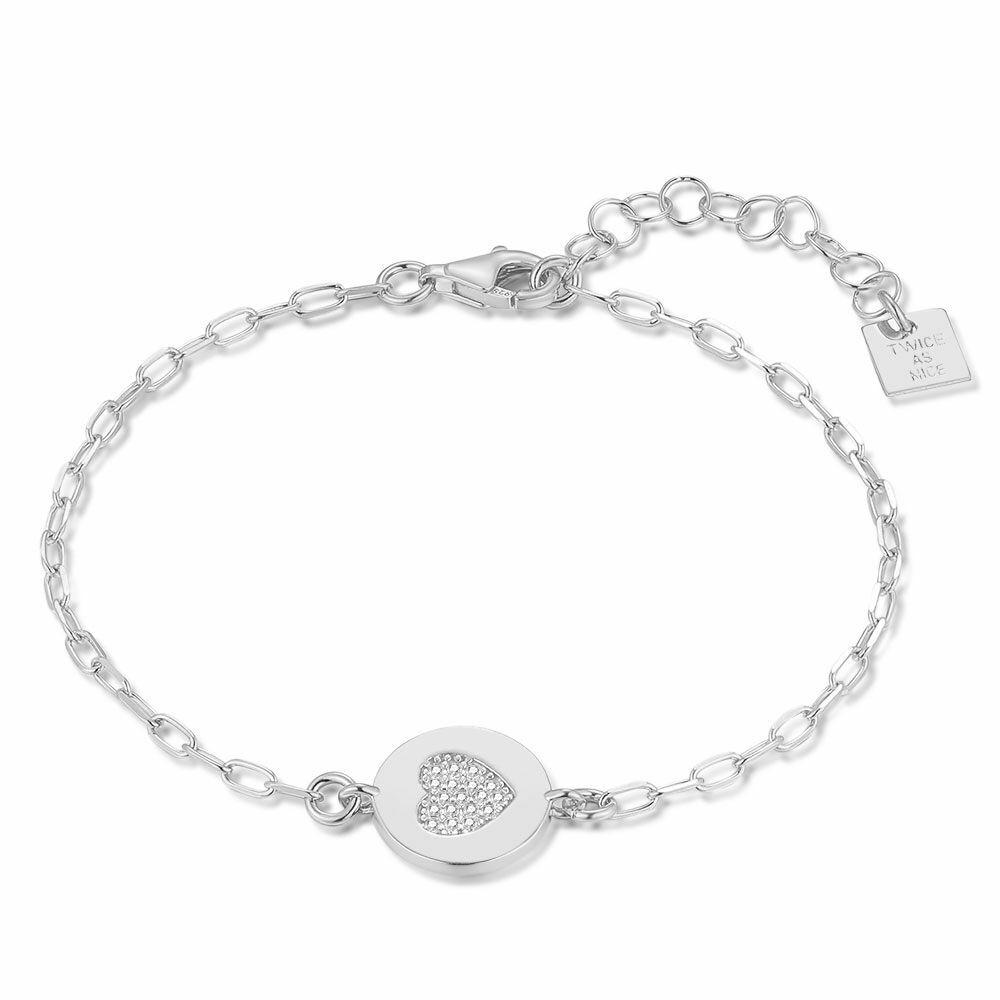 Bracelets | Silver Bracelet, Zirconia Heart Bracelets Bracelets