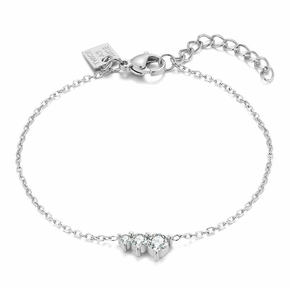 Bracelets | Stainless Steel Bracelet, 3 Crystals Bracelets Bracelets