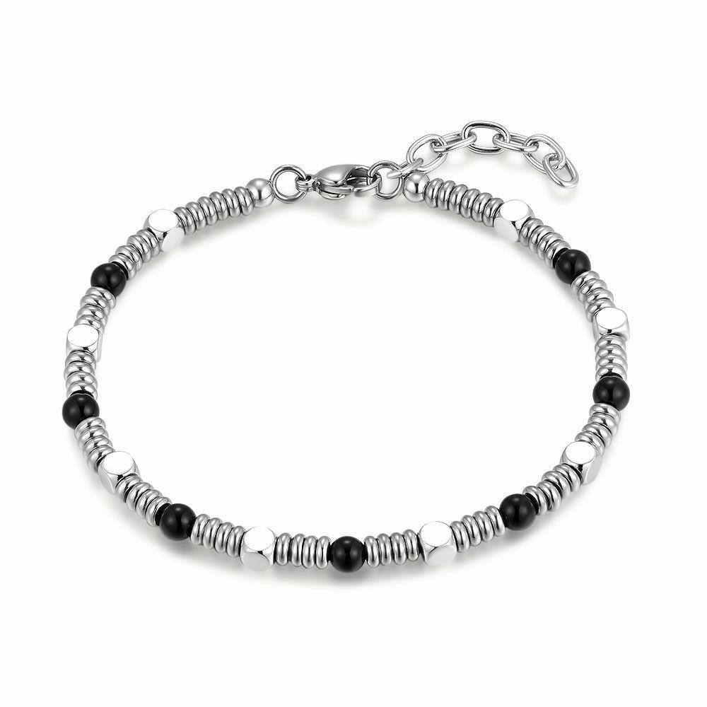 Bracelets | Stainless Steel Bracelet, Black Agate Bracelets Bracelets