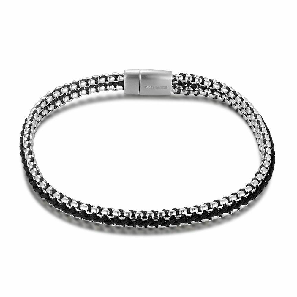 Bracelets | Stainless Steel Bracelet, Black And Steel Bracelets Bracelets