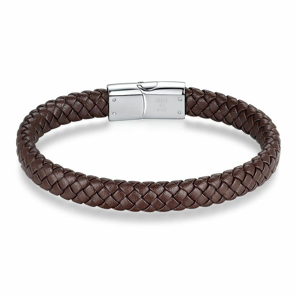 Bracelets | Stainless Steel Bracelet, Brown Leather Bracelets Bracelets