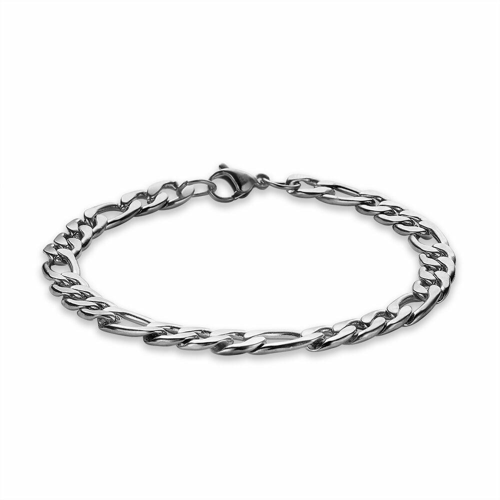 Bracelets | Stainless Steel Bracelet, Figaro Chain Bracelets Bracelets