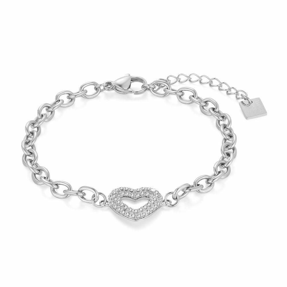 Bracelets | Stainless Steel Bracelet, Heart, Stones Bracelets Bracelets