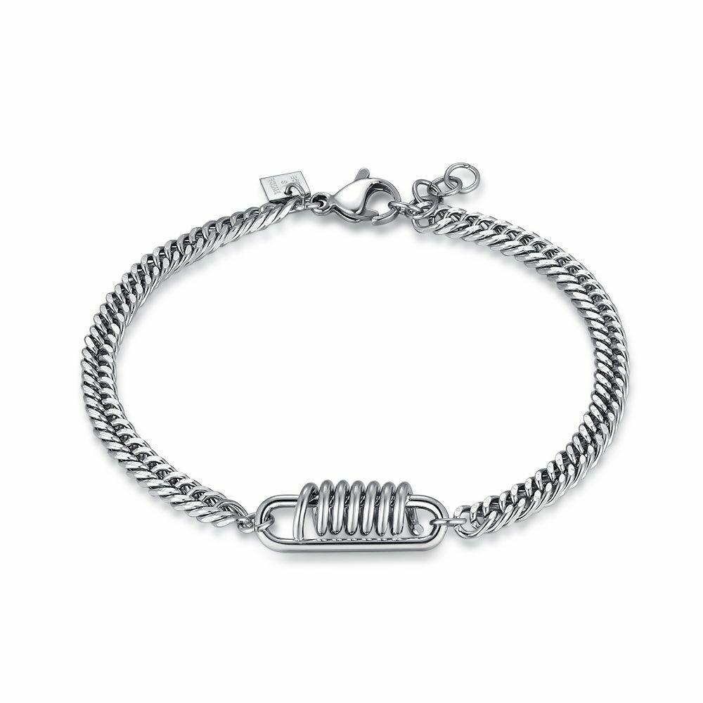 Bracelets | Stainless Steel Bracelet, Link With Rings, Chevron Bracelets Bracelets