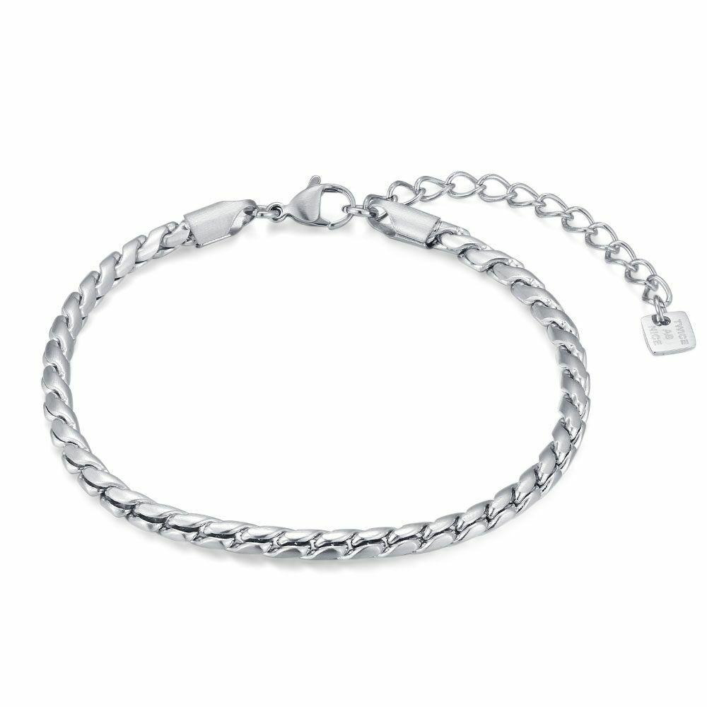 Bracelets | Stainless Steel Bracelet, Mat Round Link Bracelets Bracelets