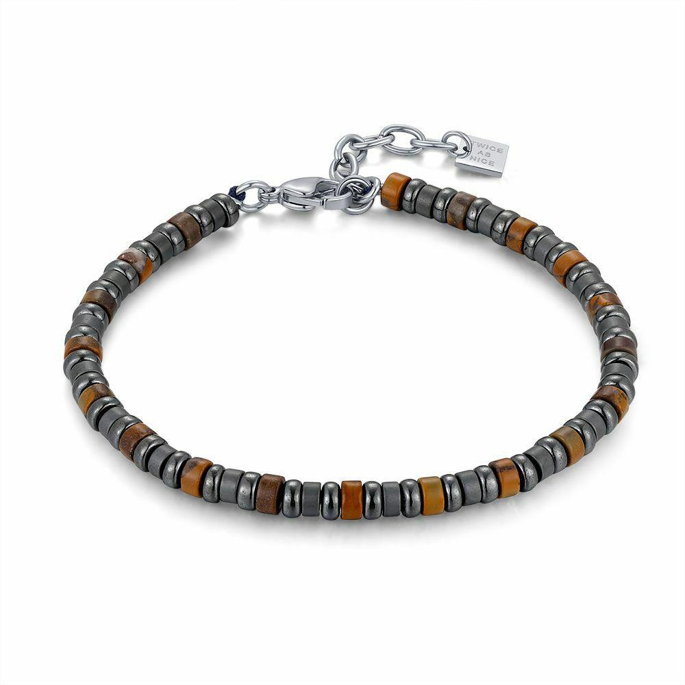 Bracelets | Stainless Steel Bracelet, Rings In Hematite Grey And Brown Bracelets Bracelets