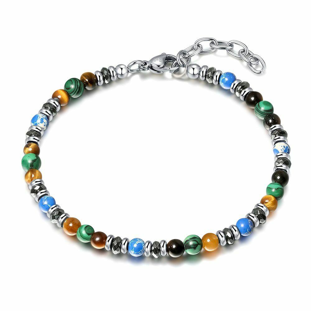 Bracelets | Stainless Steel Bracelet, Semi Precious Stones Bracelets Bracelets